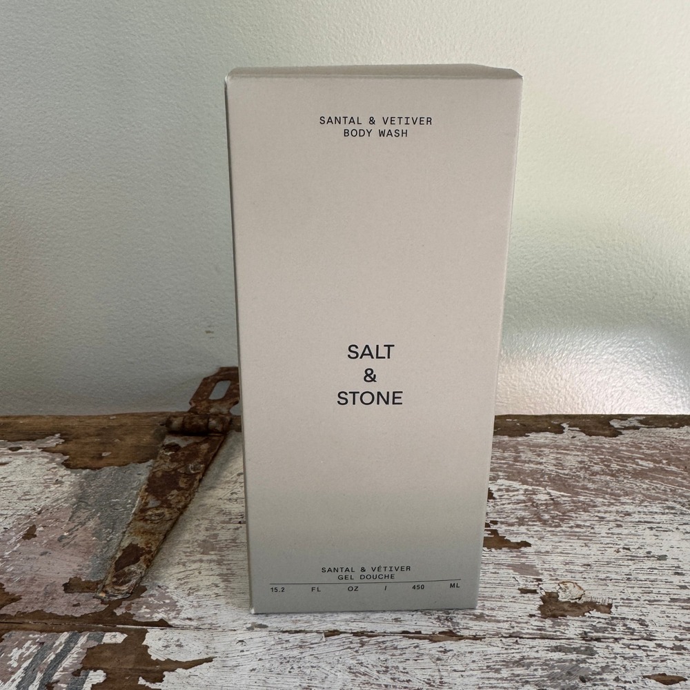 Salt & Stone Santal & Vetiver Body Wash 15.2 fl oz NIB Clean Beauty Skincare